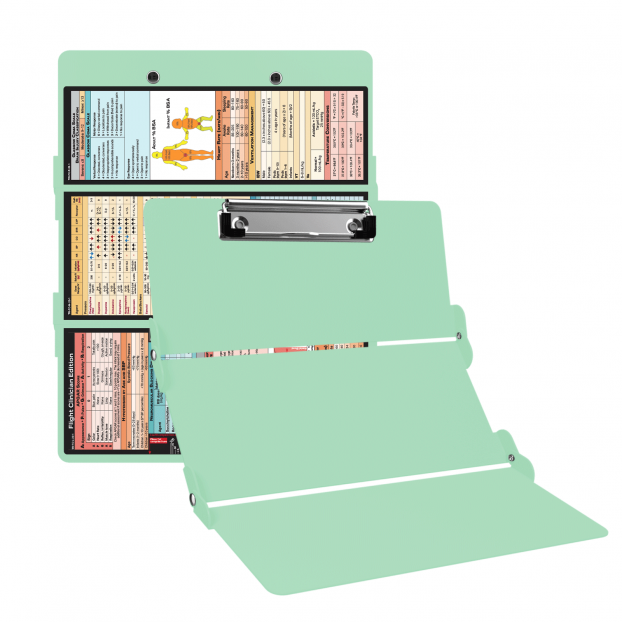 WhiteCoat Clipboard® Trifold - Mint Flight Medic Edition